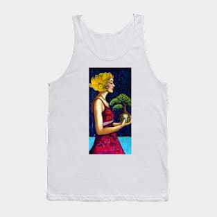 The Gift : portrait of a woman holding a tree Tank Top